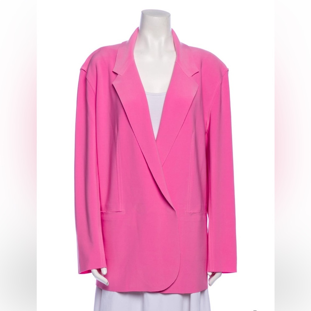 Norma Kamali Candy Pink Oversized Blazer